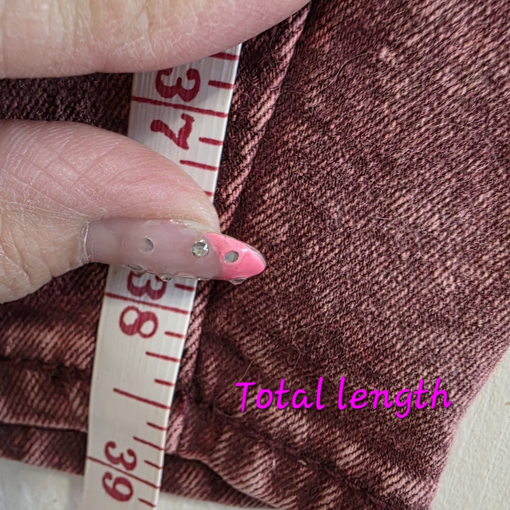 *2 For $40* True Religion Halle High Rise Burgundy Super Skinny Jeans - Picture 11 of 13
